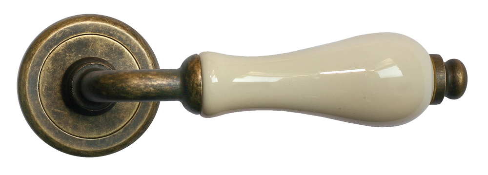 CERAMICA, ручка дверная CC-3 OBA/CHAMP, цвет - античная бронза/шампань фото купить в Астане