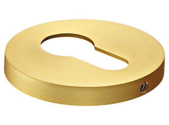 Накладка на ключевой цилиндр, на круглой розетке 6 мм, MH-KH-R6 MSG,  цвет - мат. сатинированное золото фото купить Астана