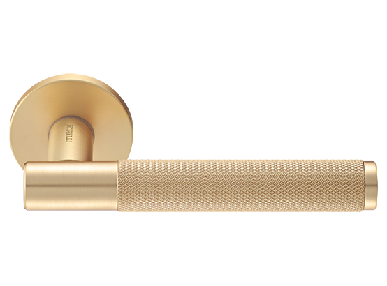 Ручка дверная "AZRIELI" на круглой розетке 6 мм, MH-57-R6T MSG, цвет - мат. сатинированное золото фото купить Астана