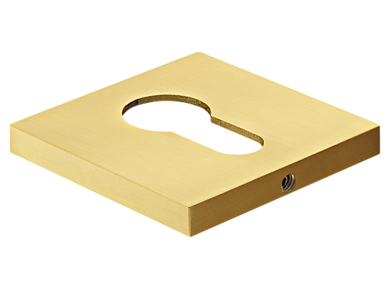 Накладка на ключевой цилиндр, на квадратной розетке 6 мм, MH-KH-S6 MSG, цвет - мат. сатинированное золото фото купить Астана
