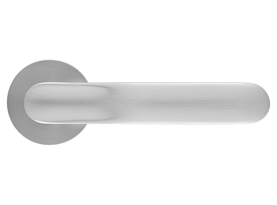 GARAK ручка дверная на круглой розетке 6 мм, MH-59-R6 MSC, цвет - мат. сатинированный хром фото купить в Астане
