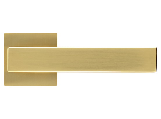 LOT ручка дверная на квадратной розетке 6 мм MH-56-S6 MSG, цвет - мат.сатинированное золото фото купить в Астане
